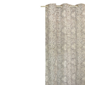 Decocraft-Curtain deco 140x260 Geometric grey
